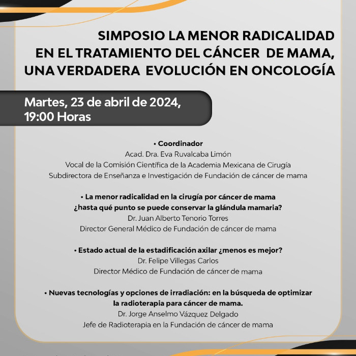 Simposio la menor radicalidad en el tratamiento del cáncer de mama