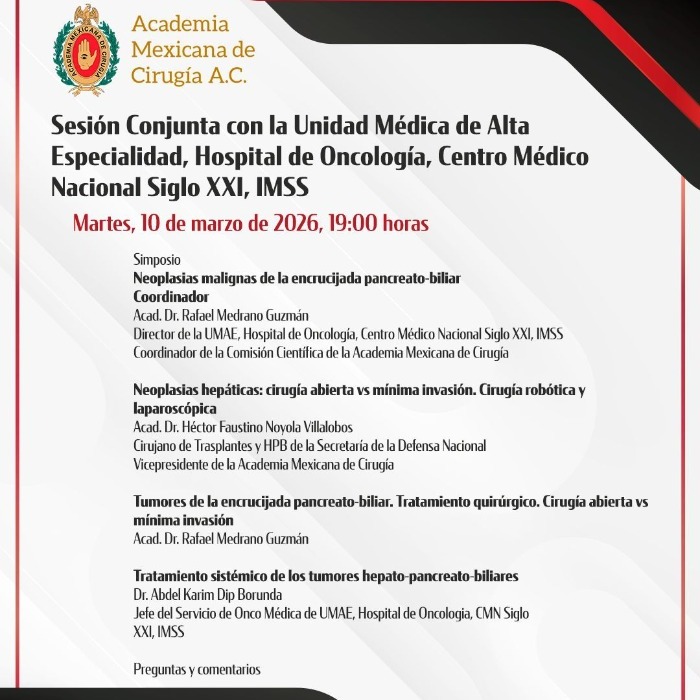 Sesión Conjunta con la Unidad Médica de Alta Especialidad