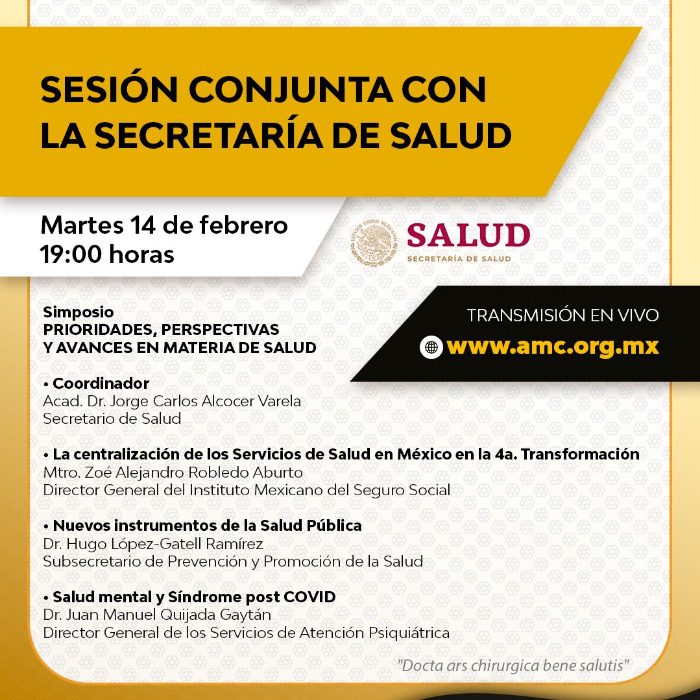 Sesión Conjunta con la Secretaría de Salud