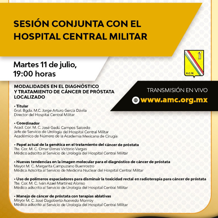 Sesión Conjunta con el Hospital Central Militar