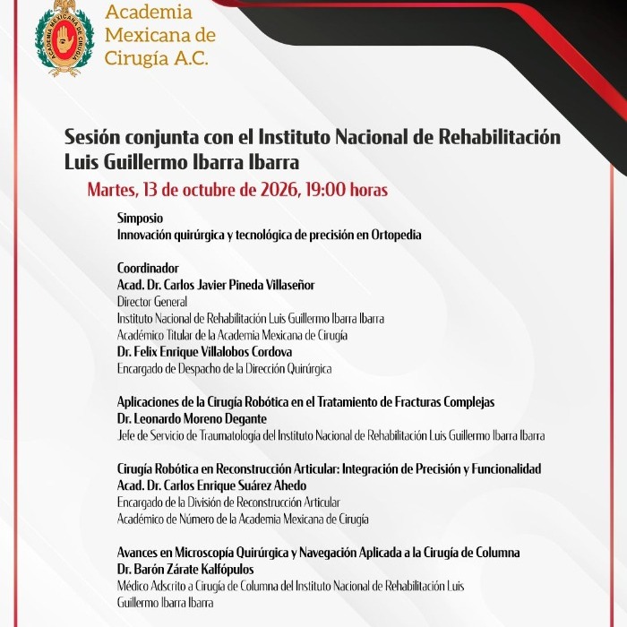 Sesión conjunta con el Instituto Nacional de Rehabilitación Luis Guillermo Ibarra Ibarra